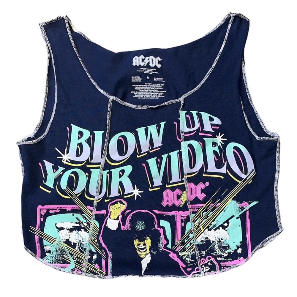 NWT AC/DC Sleeveless Crop Top